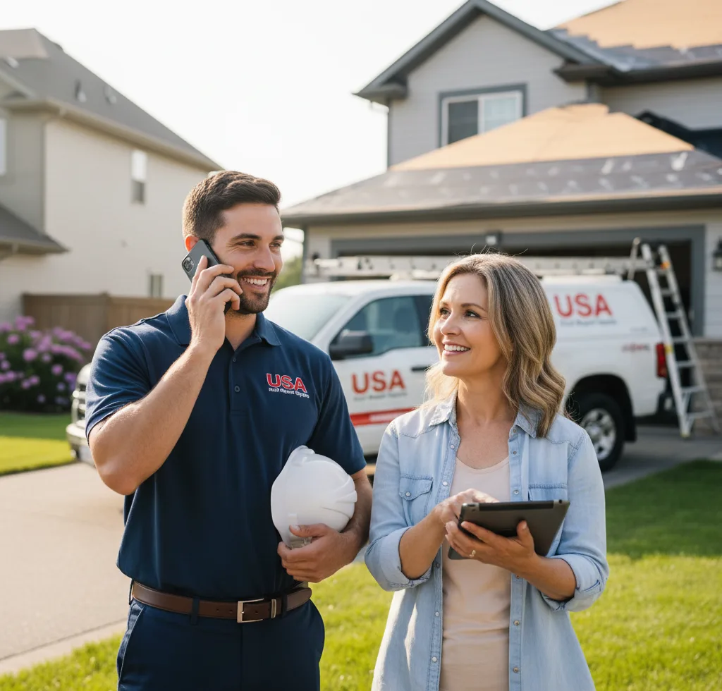 USA Roof Repair Experts customer support in Abington